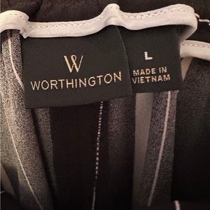 High waist cropped flowy striped pants